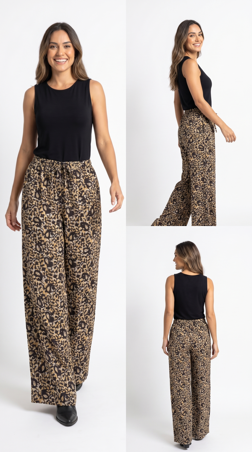 Pantalone Palazzo Stampa Batik