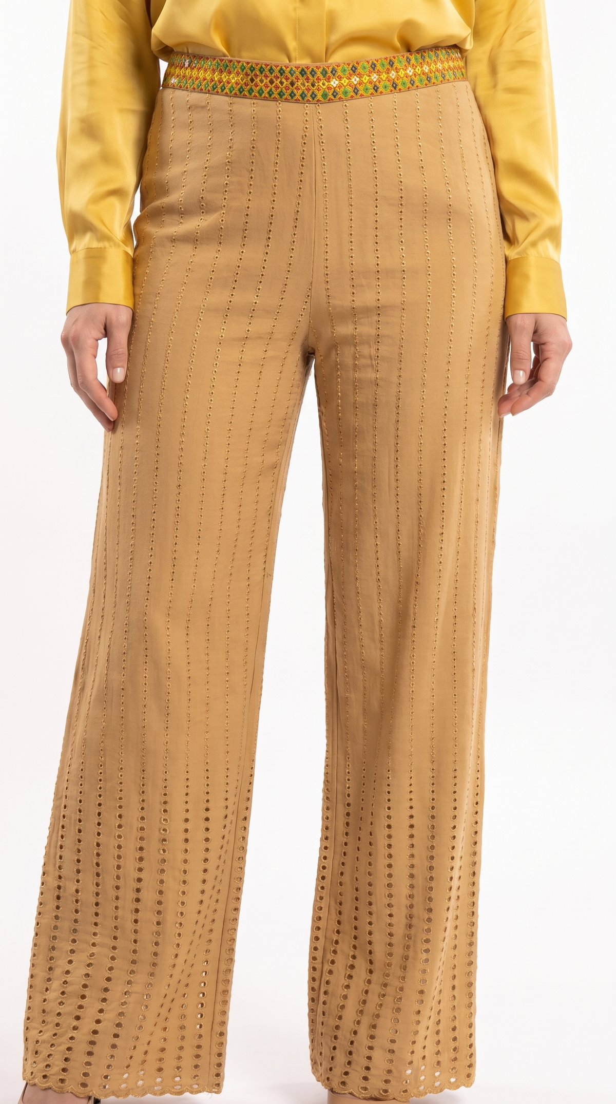 Pantaloni Palazzo Ricamati