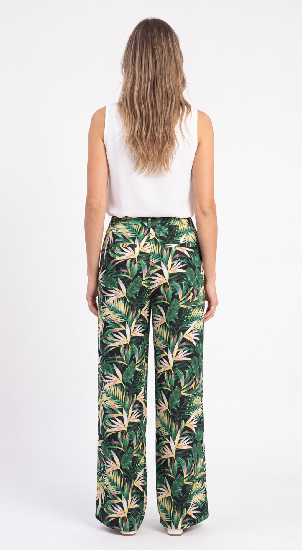 Pantalone tropical verde
