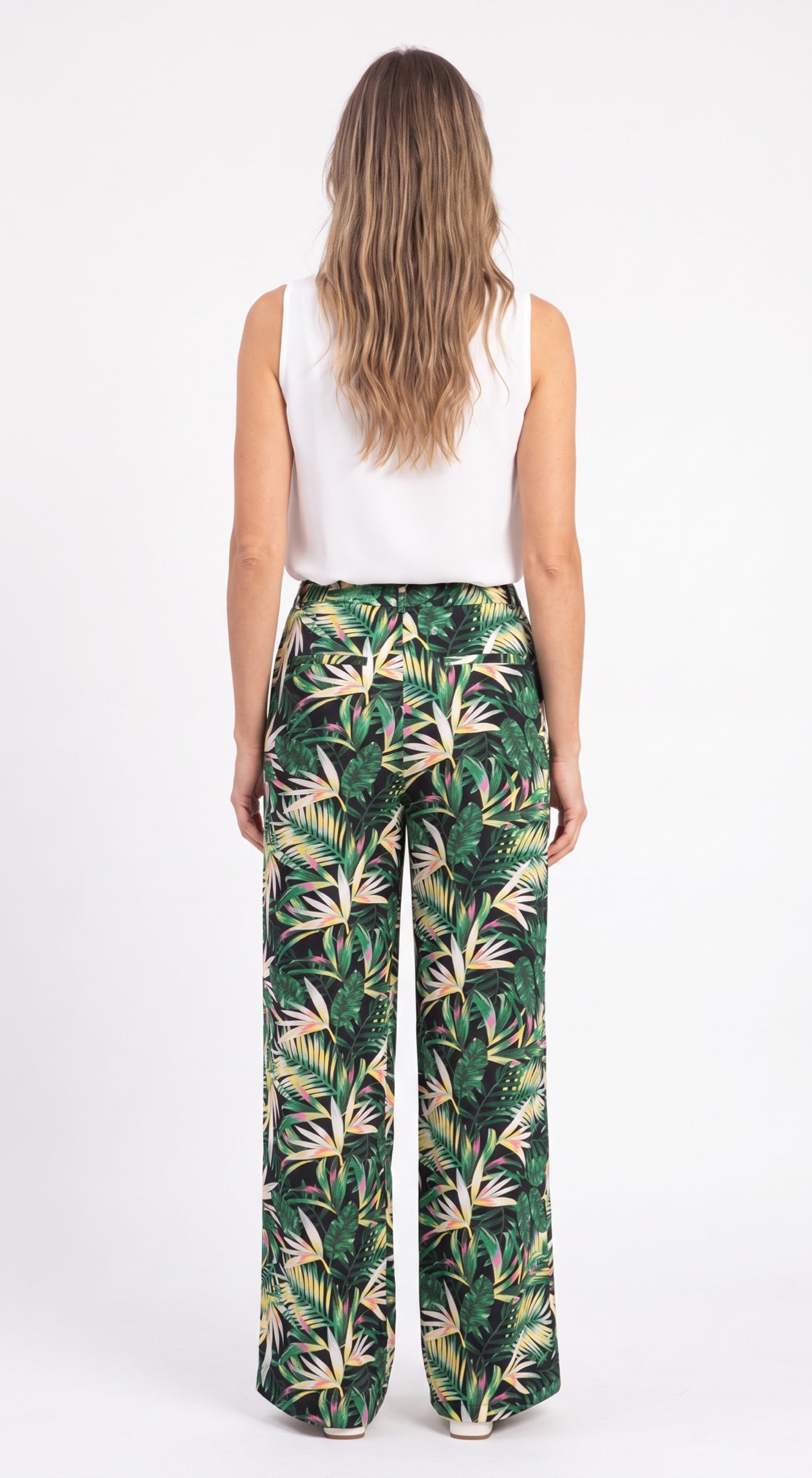 Pantalone tropical verde