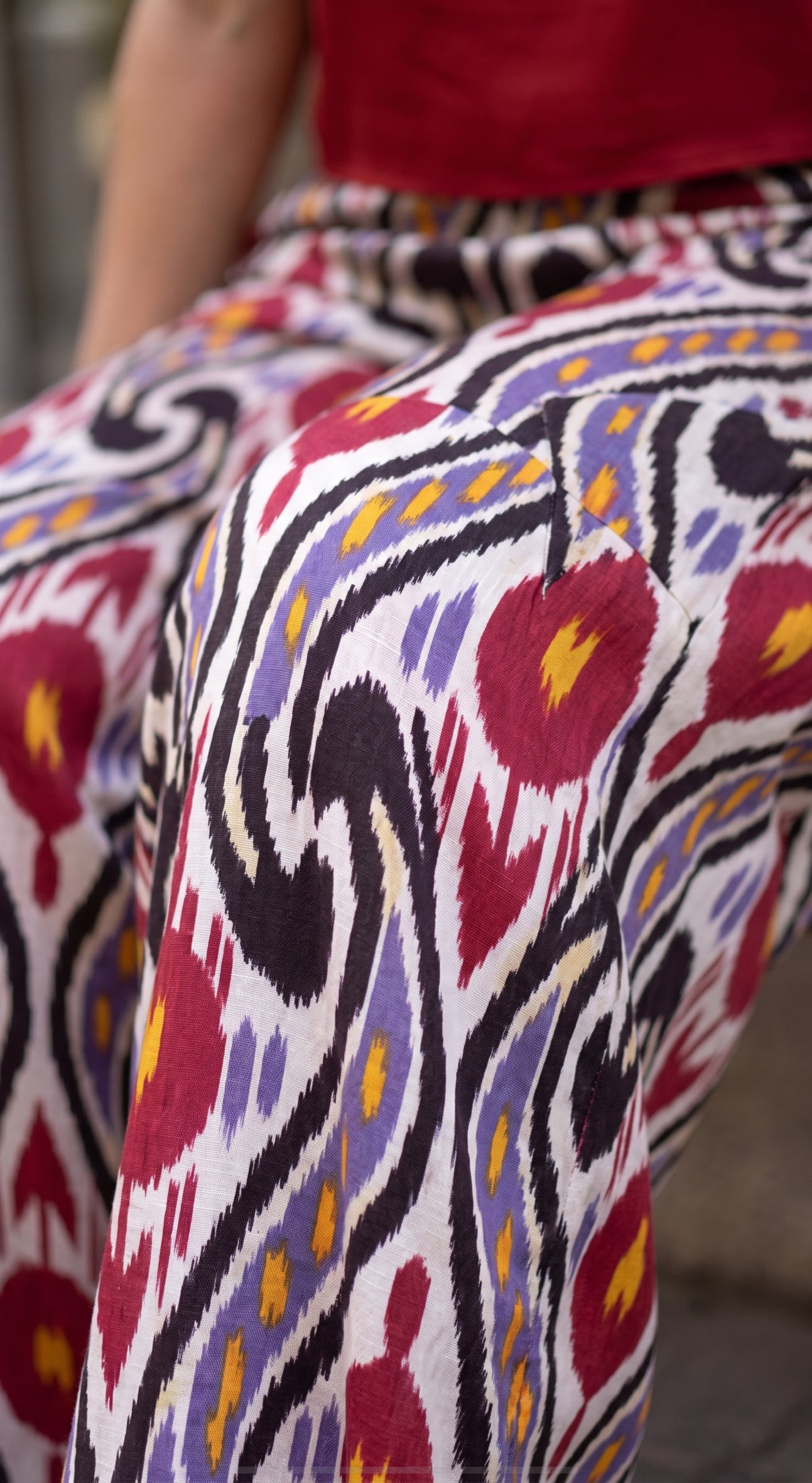Pantalone multicolore