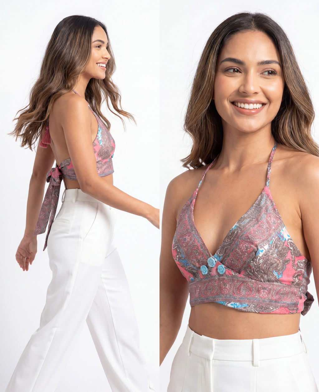 Crop top reversible