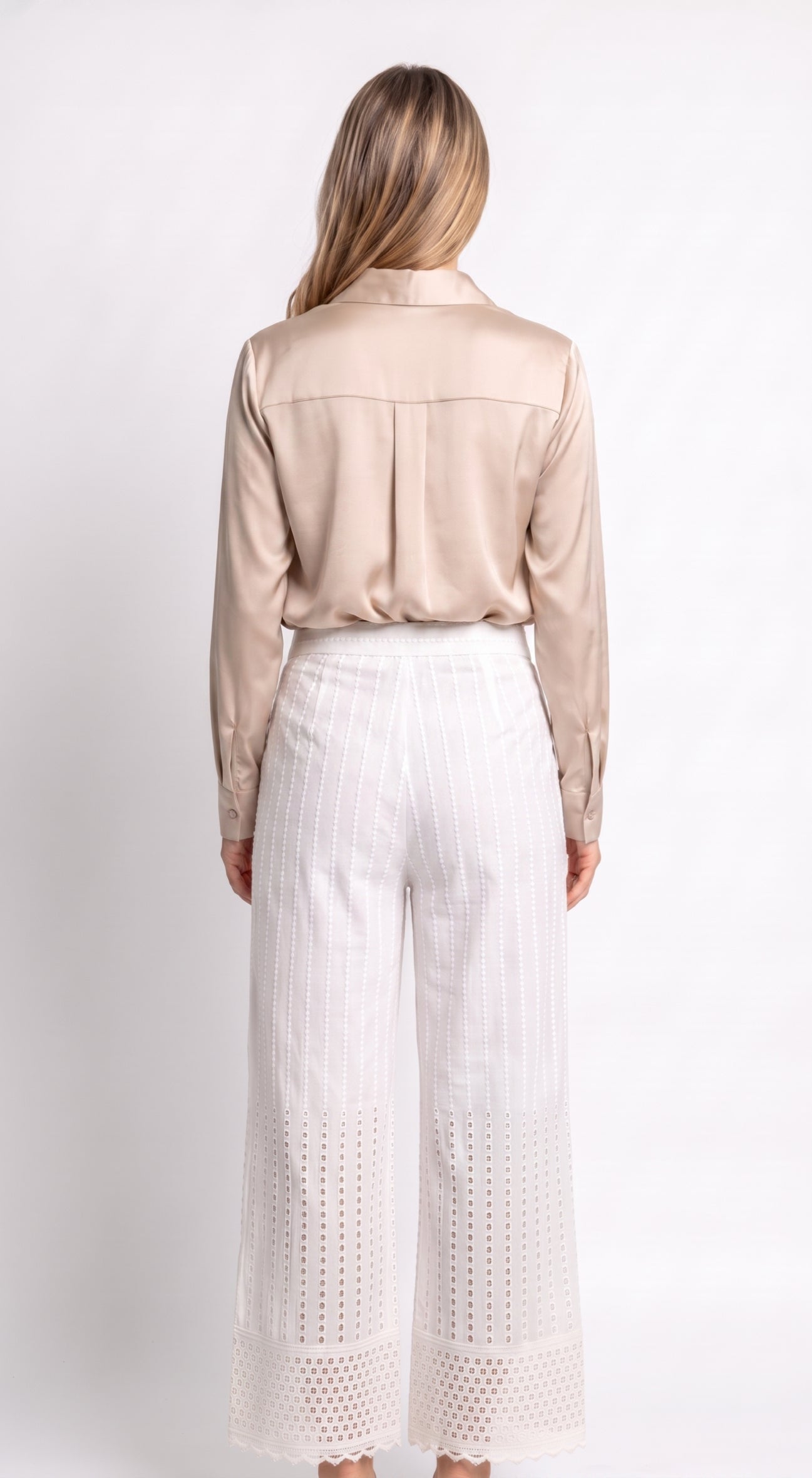 Pantaloni Palazzo Ricamati