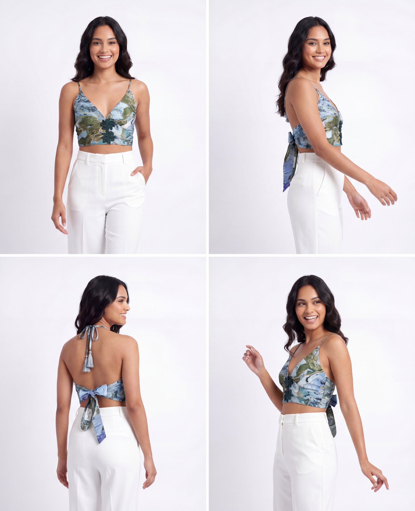 Crop top reversible