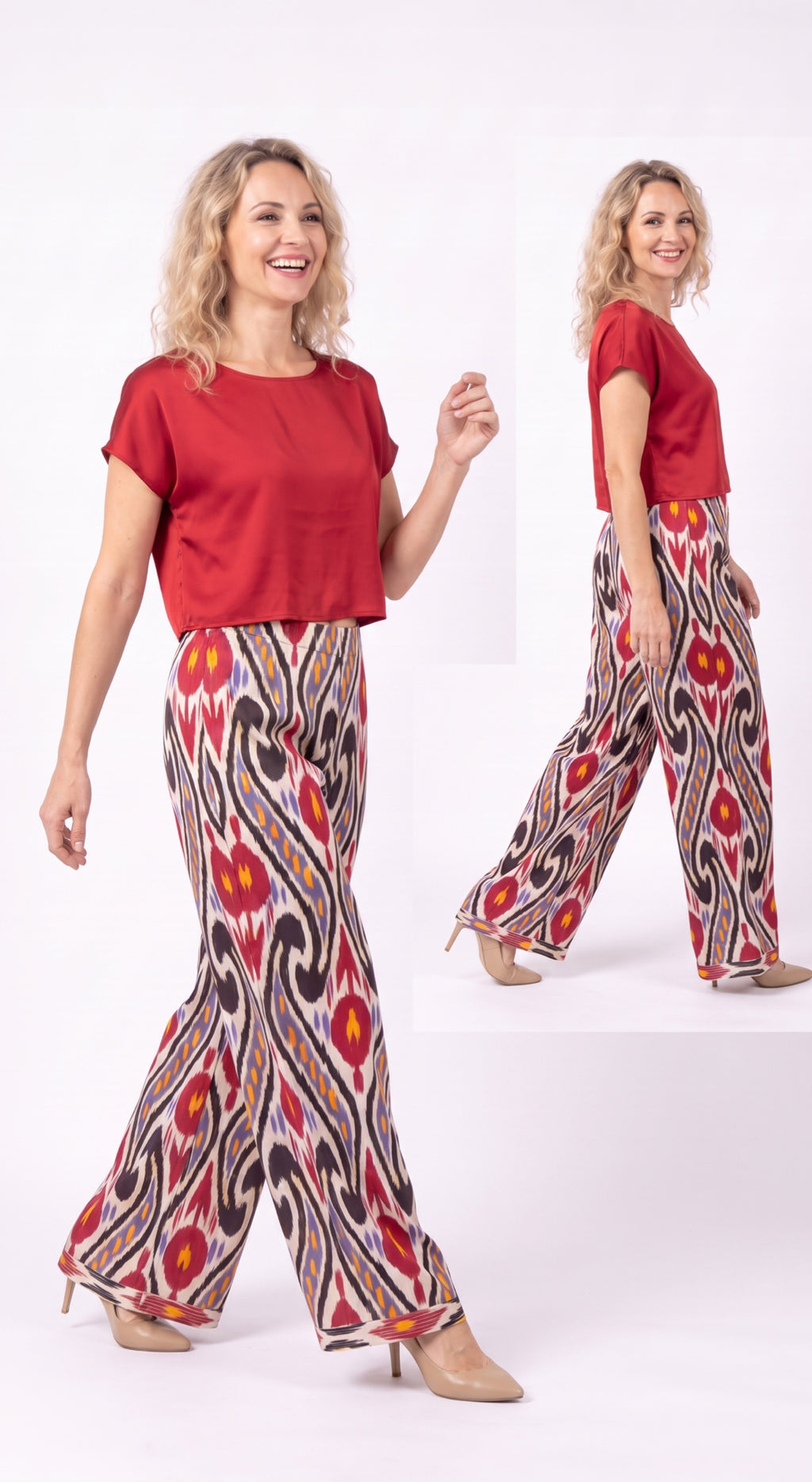 Pantalone multicolore