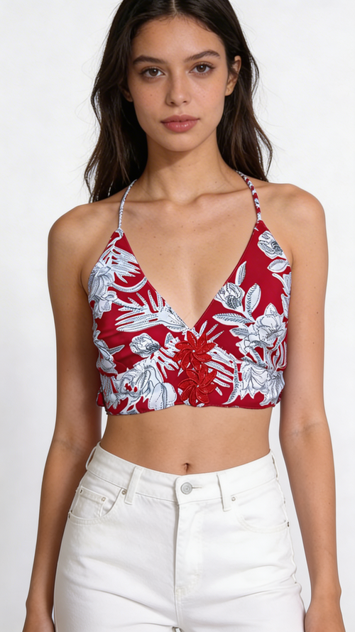 Crop top reversible