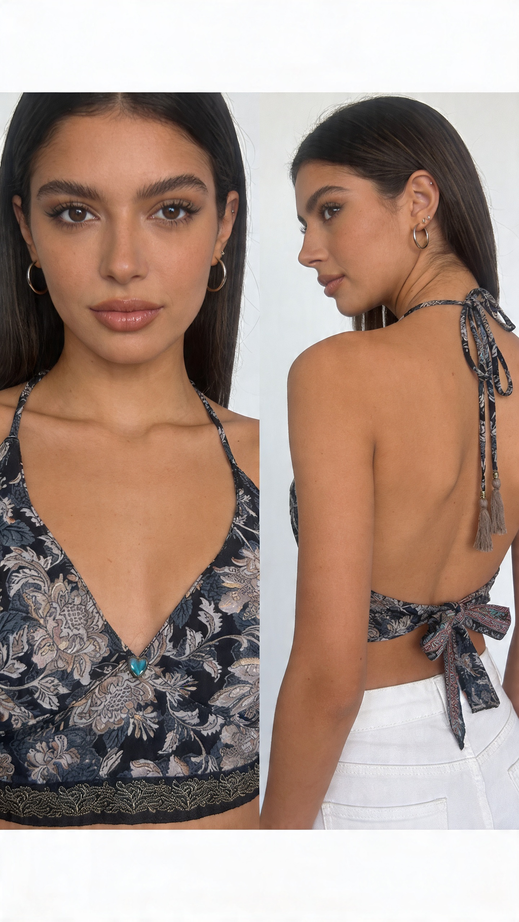 Crop top reversible