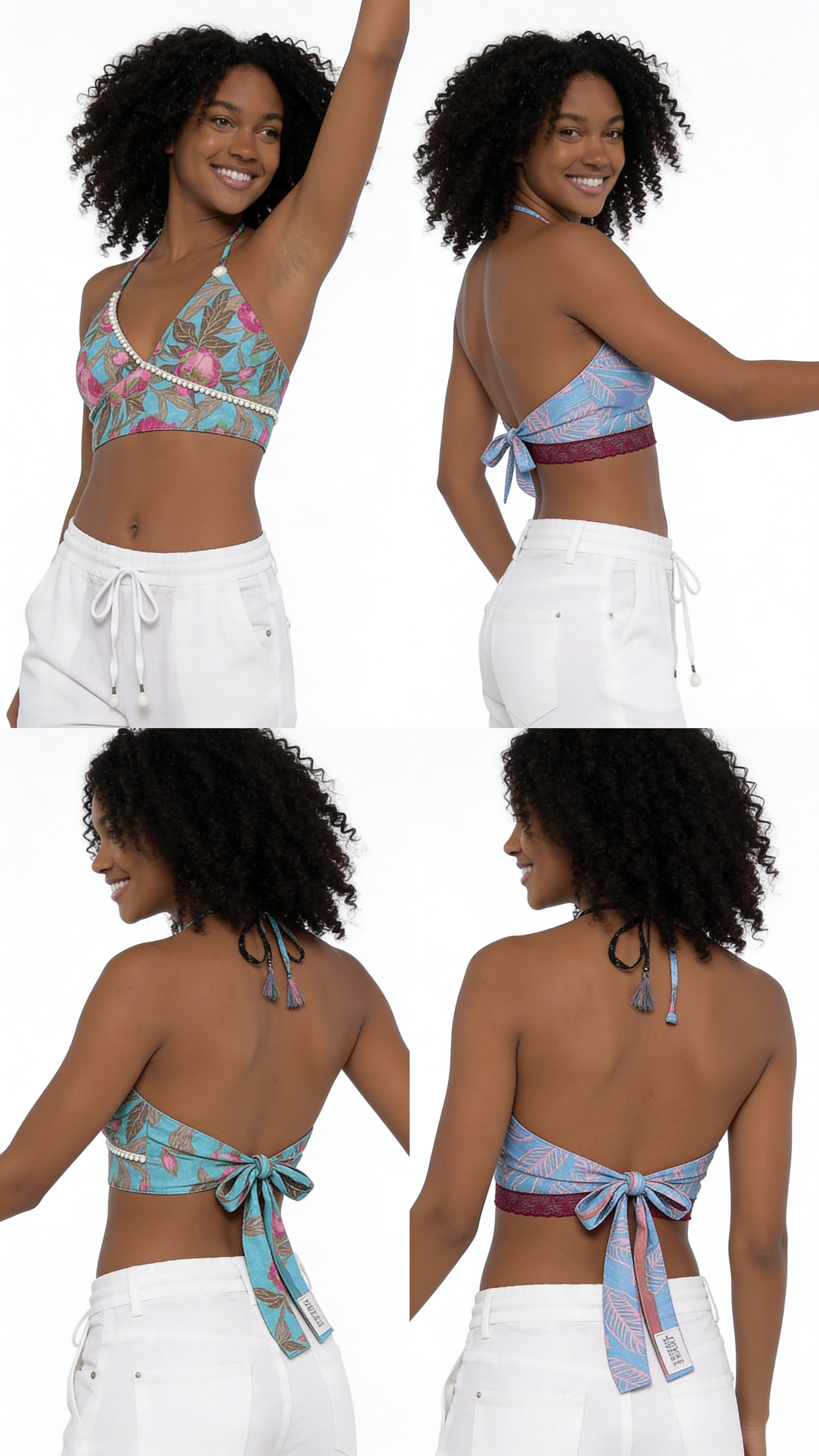 Crop top reversible