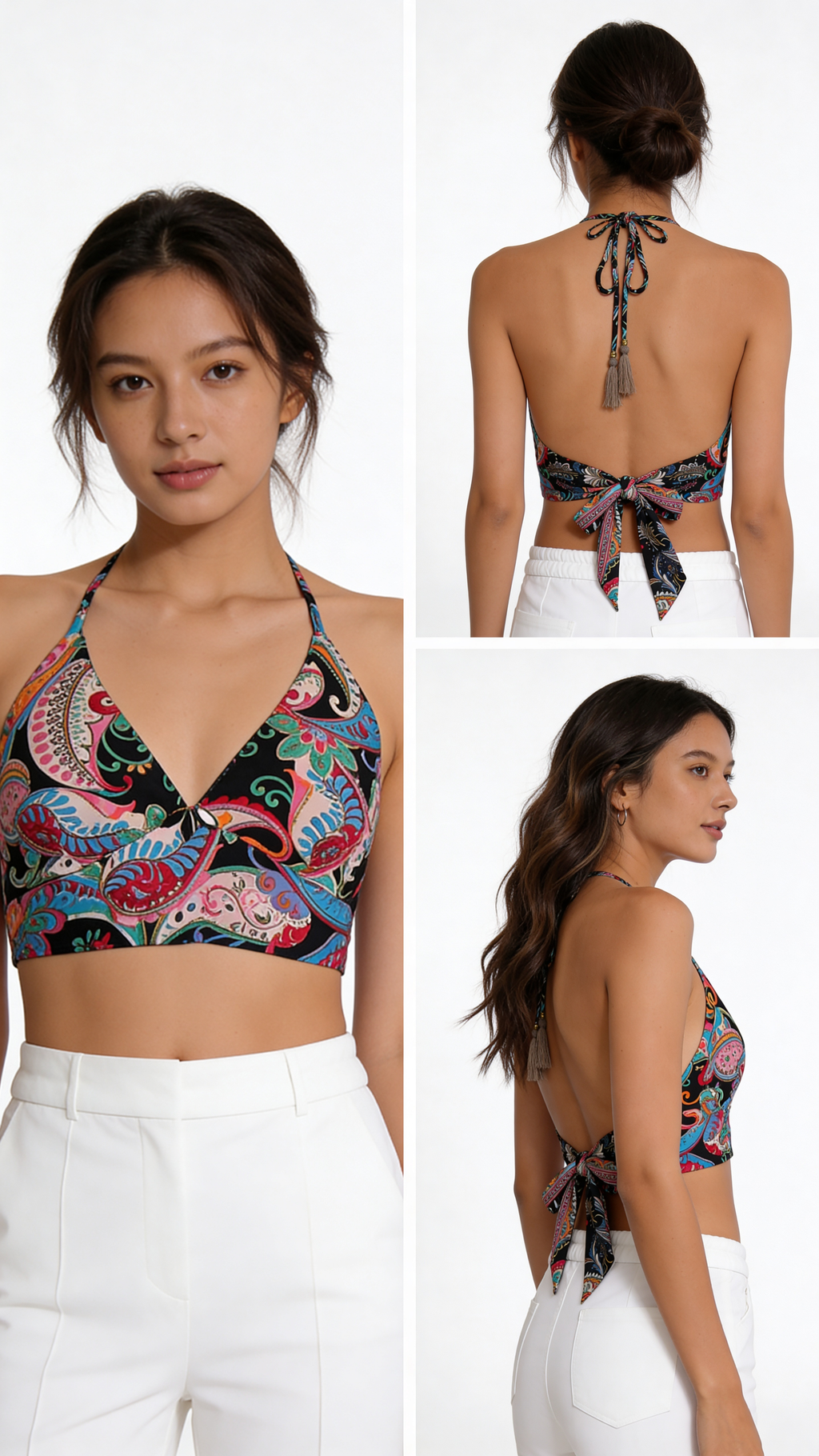 Crop top reversible