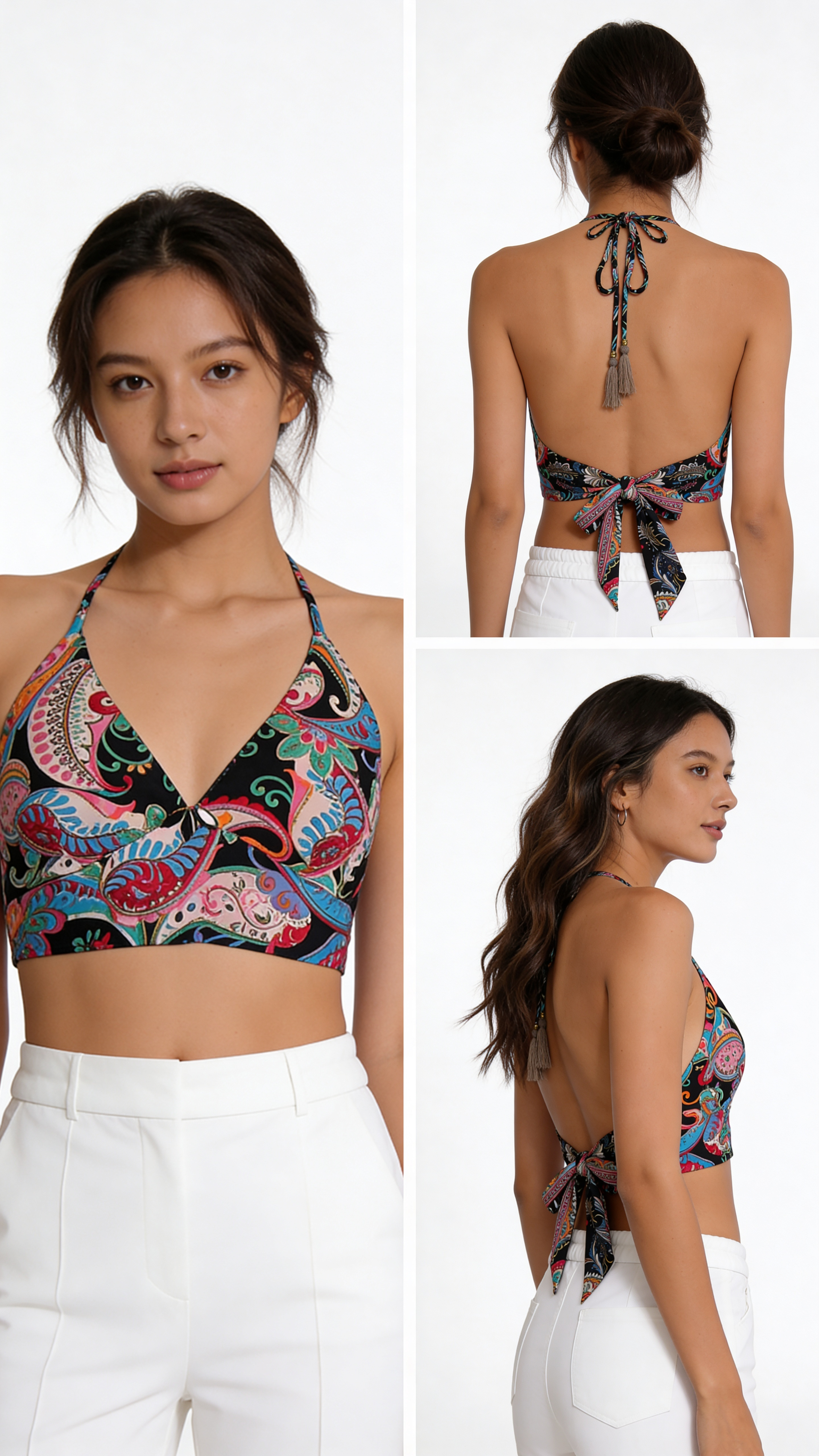 Crop top reversible