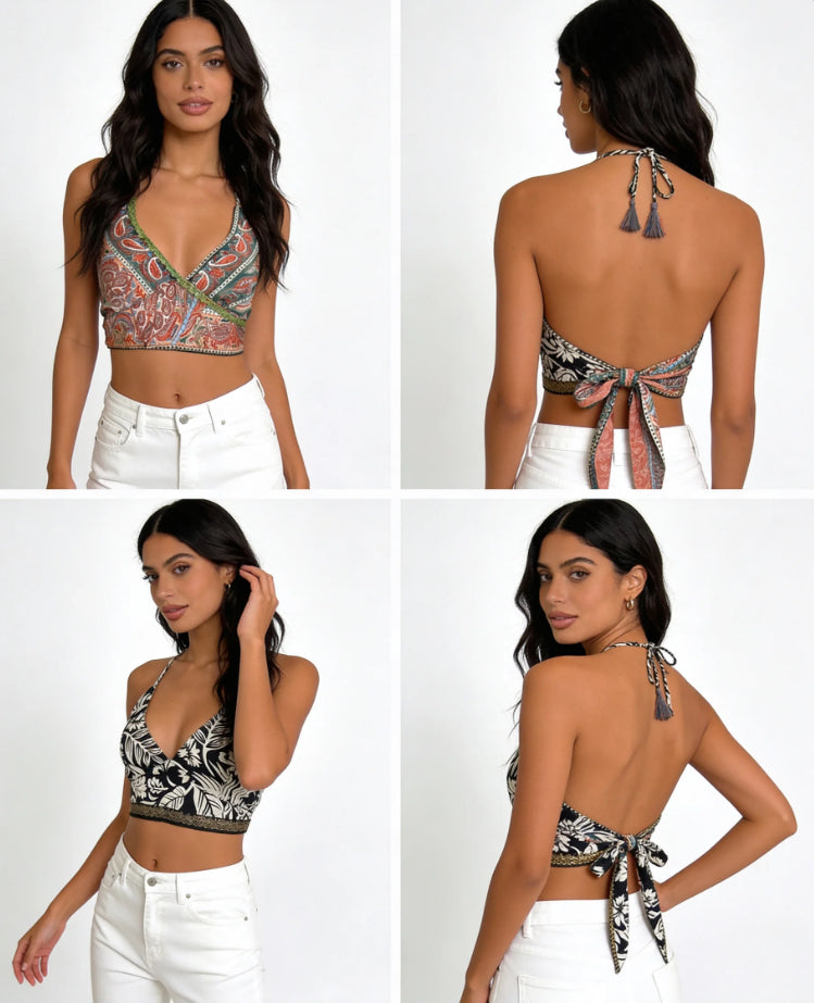 Crop top reversible