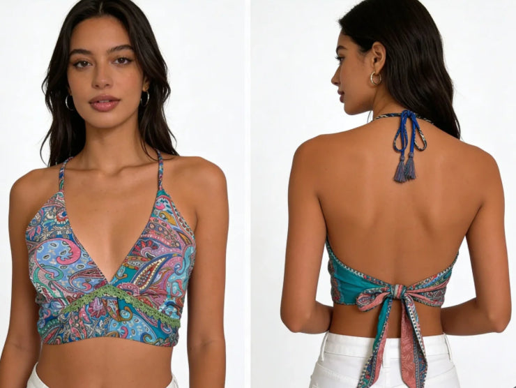 Crop top reversible
