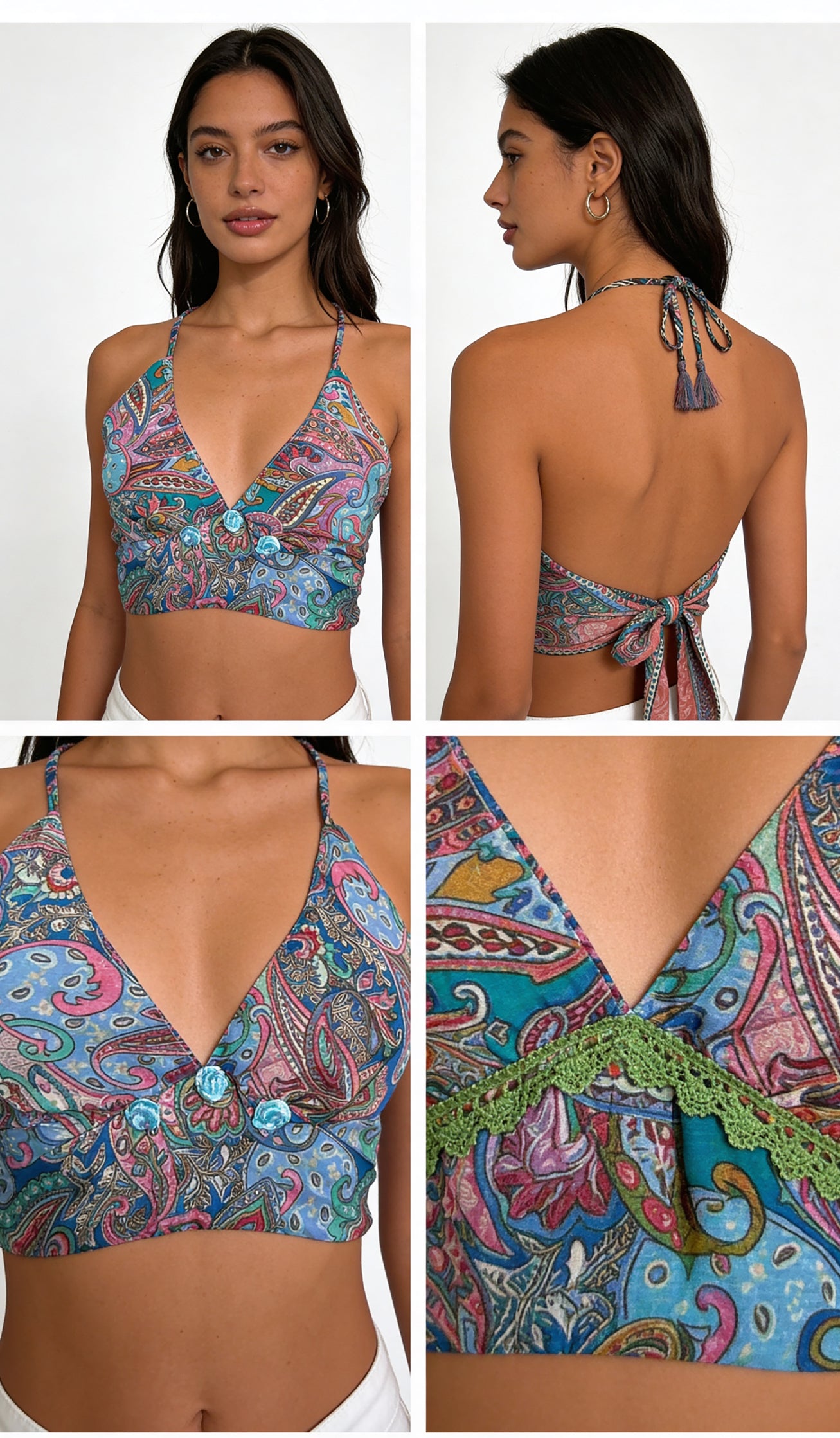 Crop top reversible