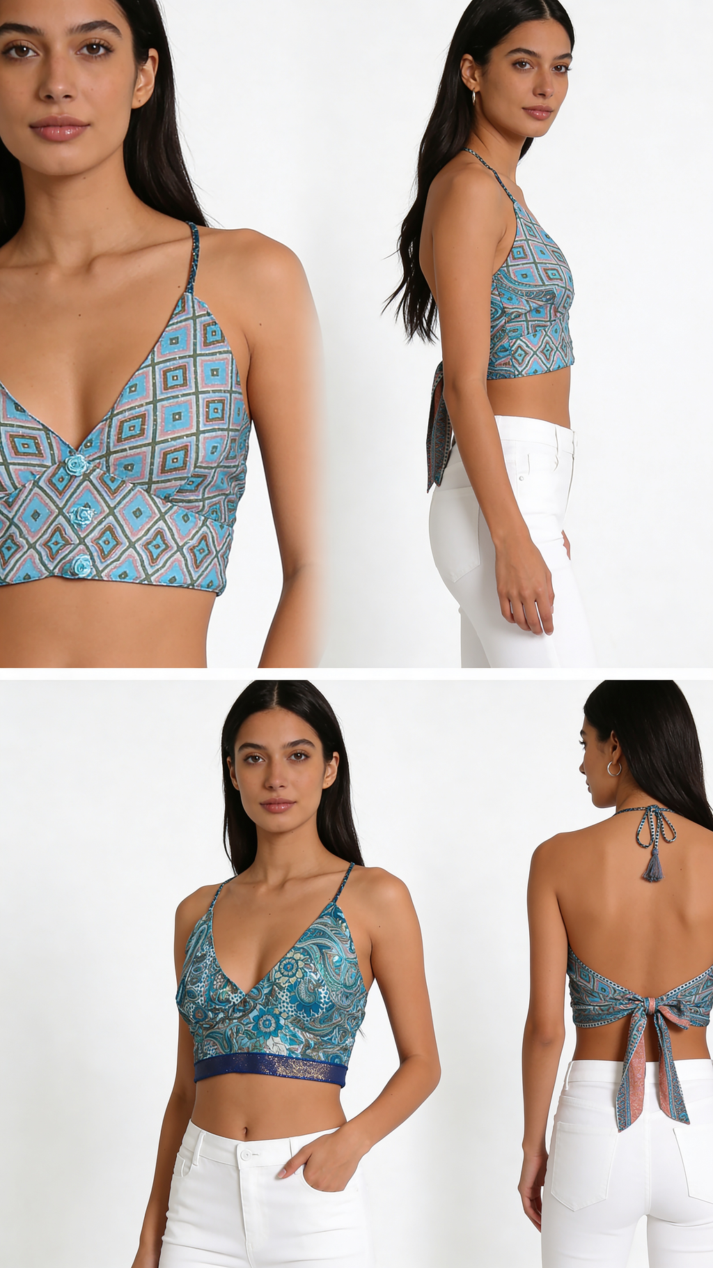 Crop top reversible