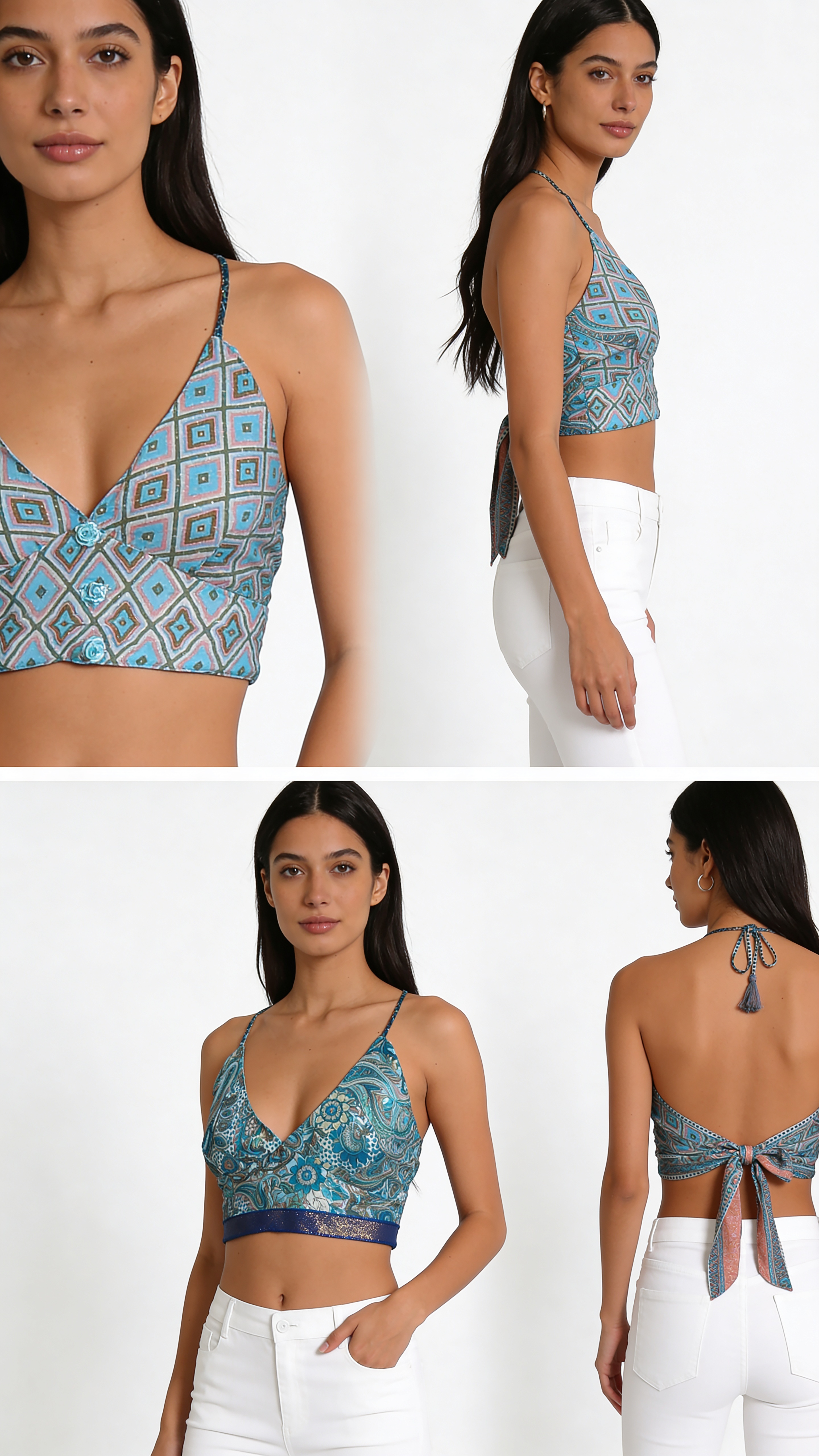 Crop top reversible