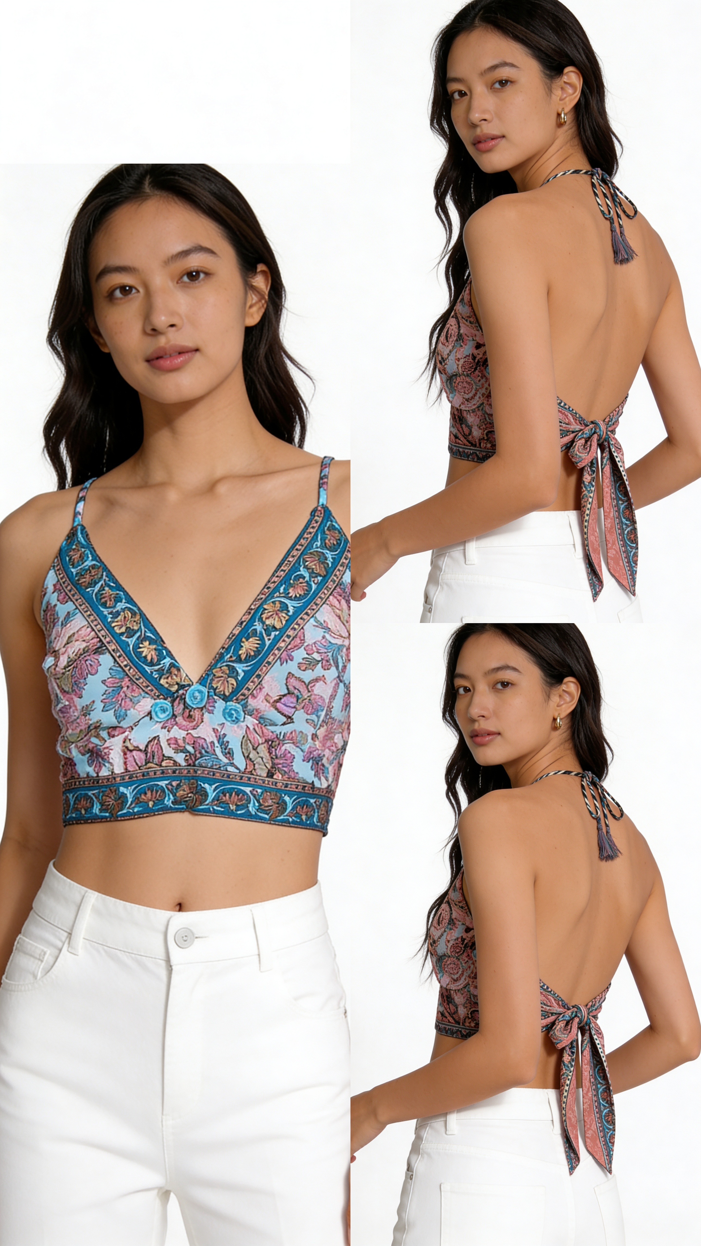 Crop top reversible