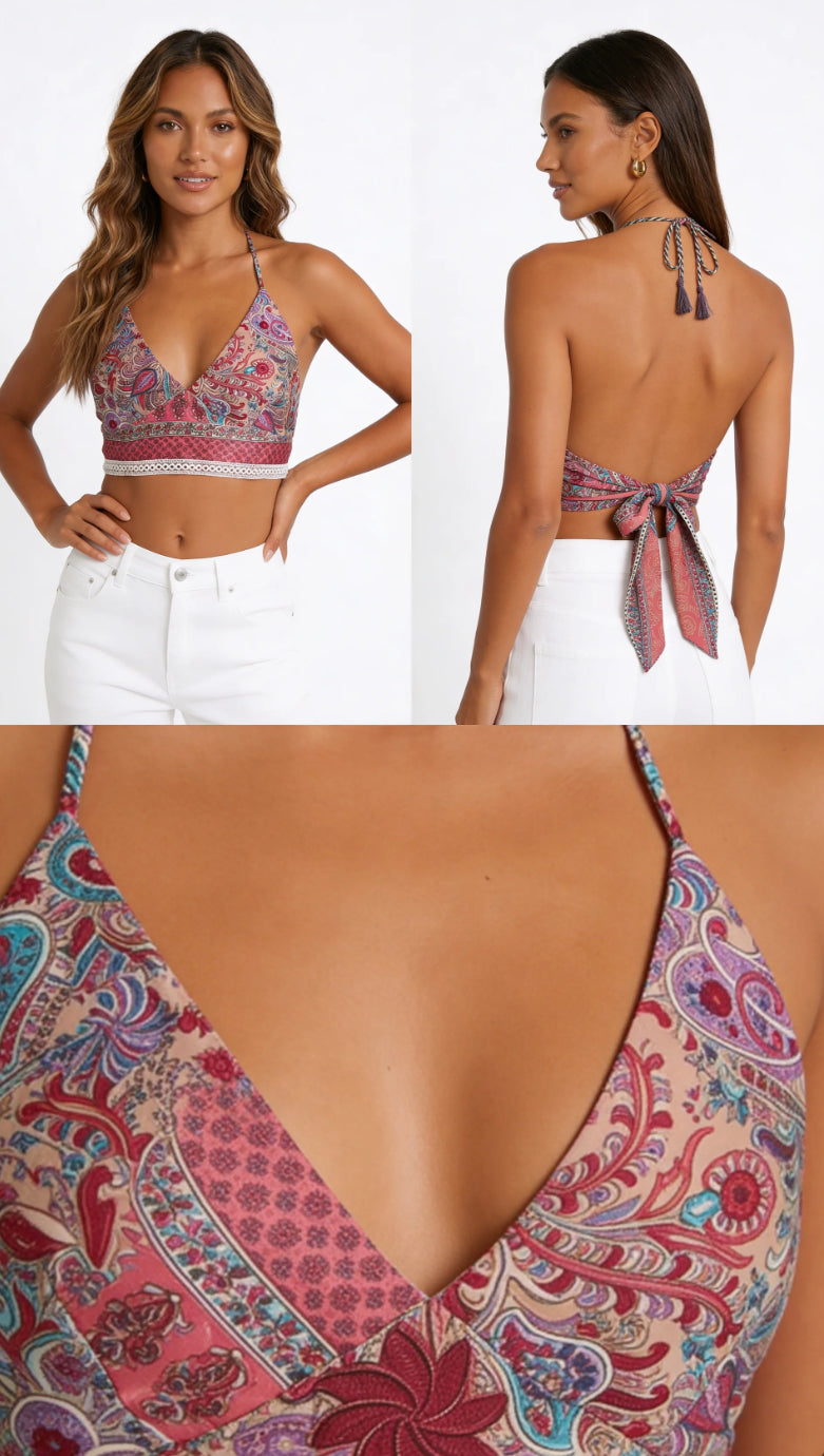 Crop top reversible