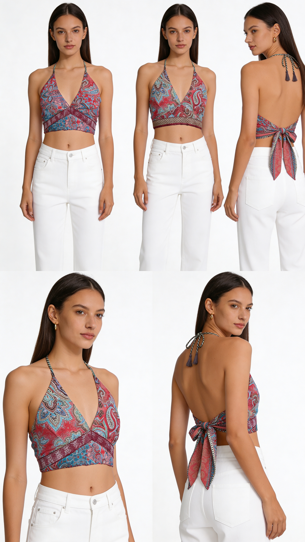 Crop top reversible