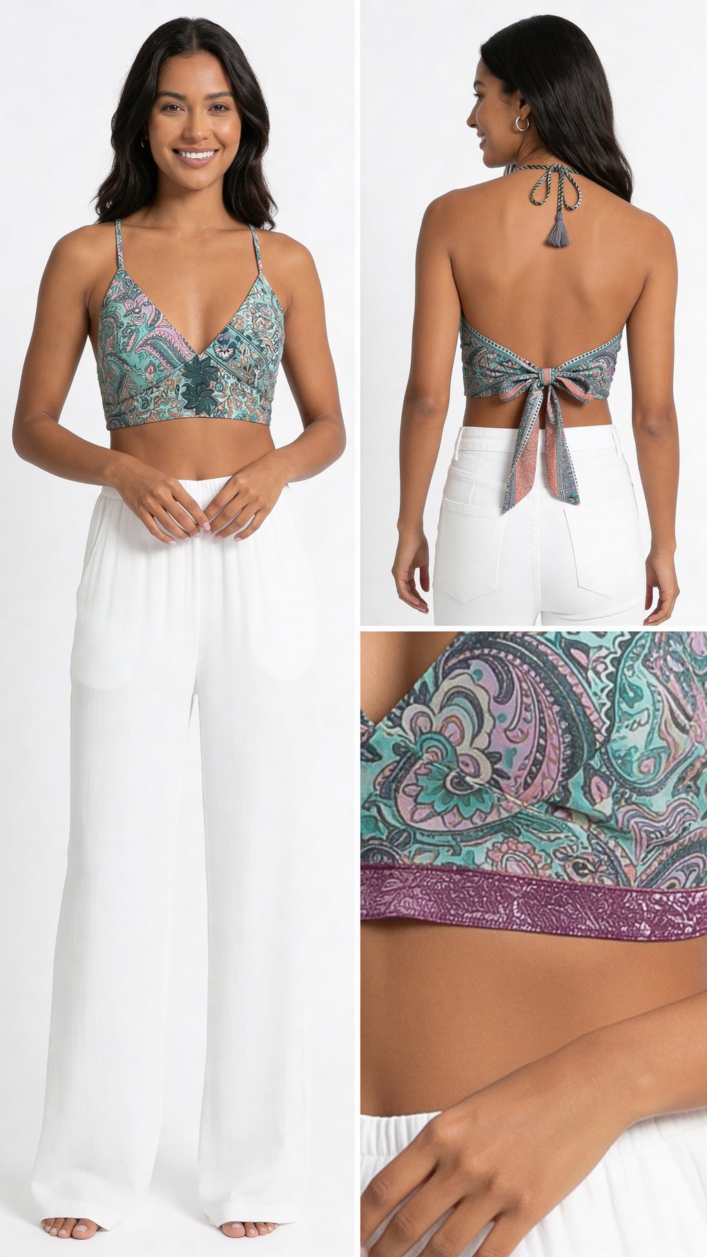 Crop top reversible