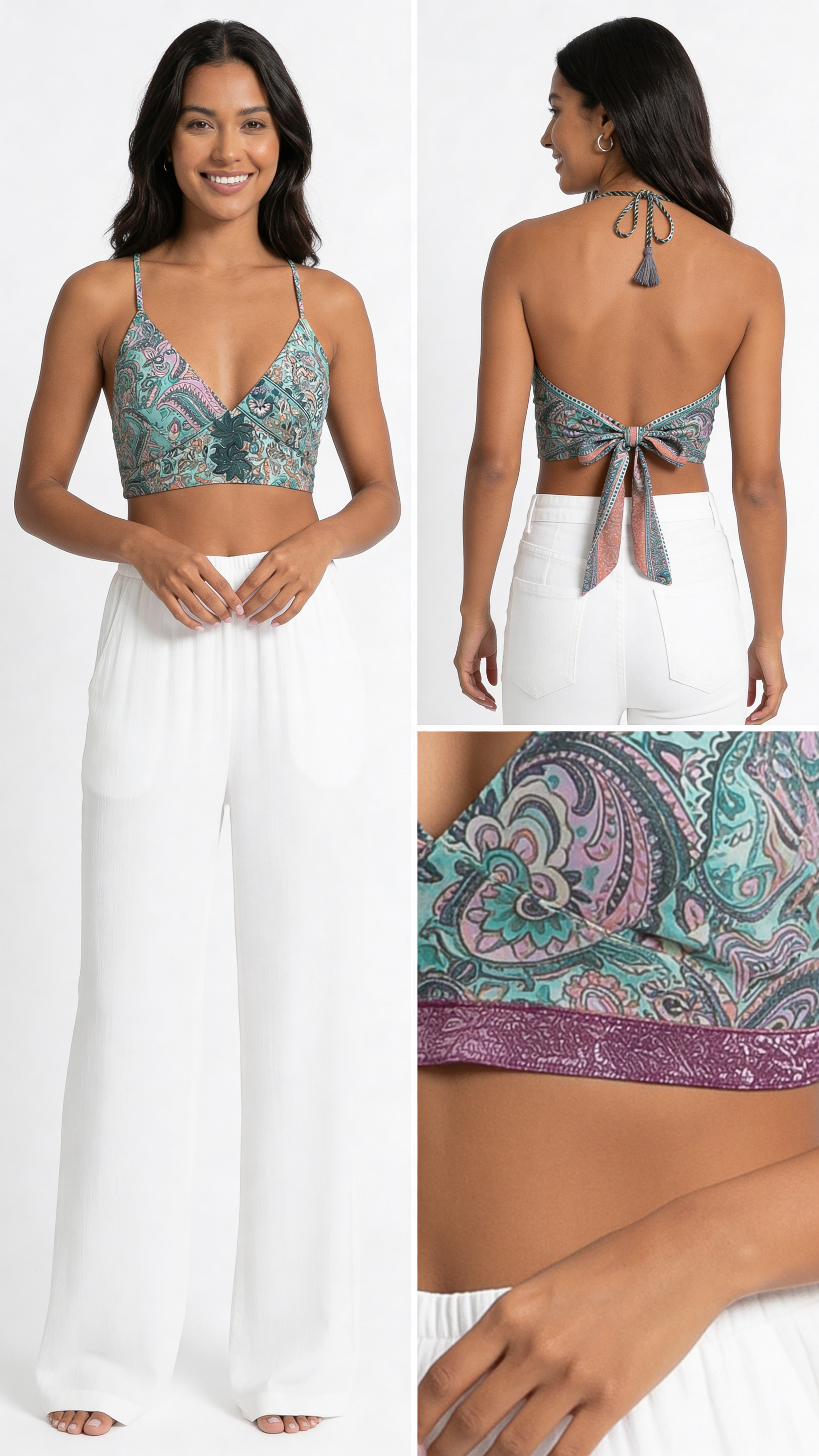 Crop top reversible