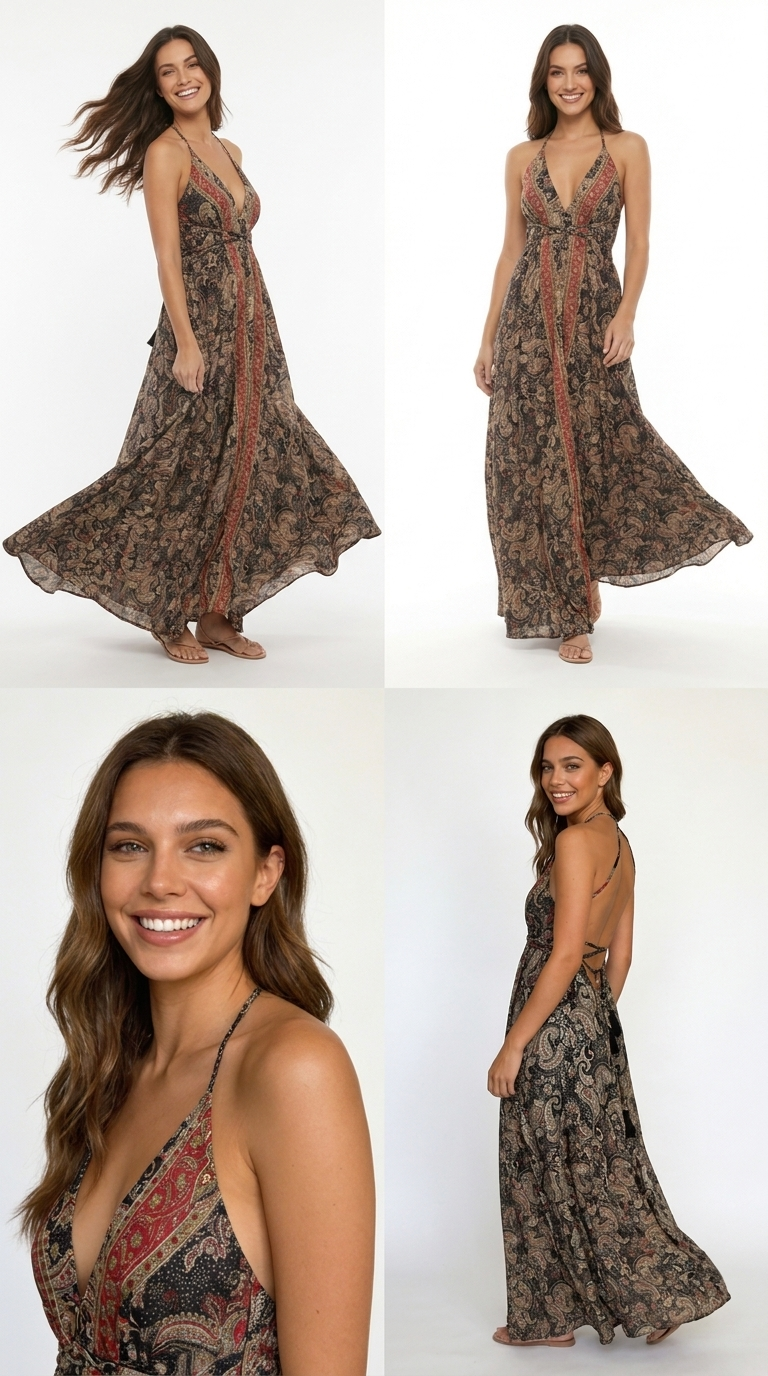 Vestito lungo boho