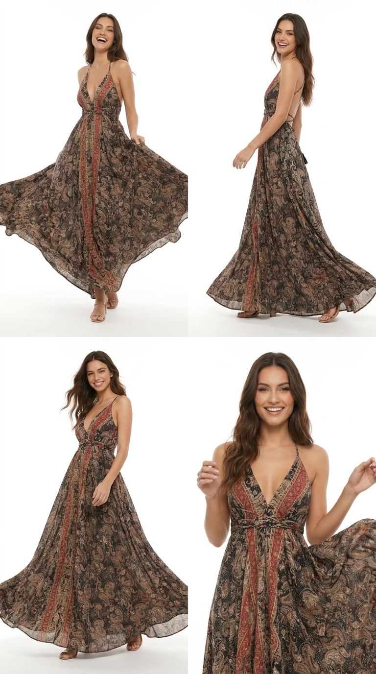 Vestito lungo boho